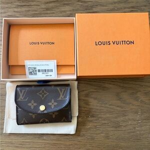 Louis Vuitton Authentic Rosalie Coin Purse (Monogram with Pink Interior)